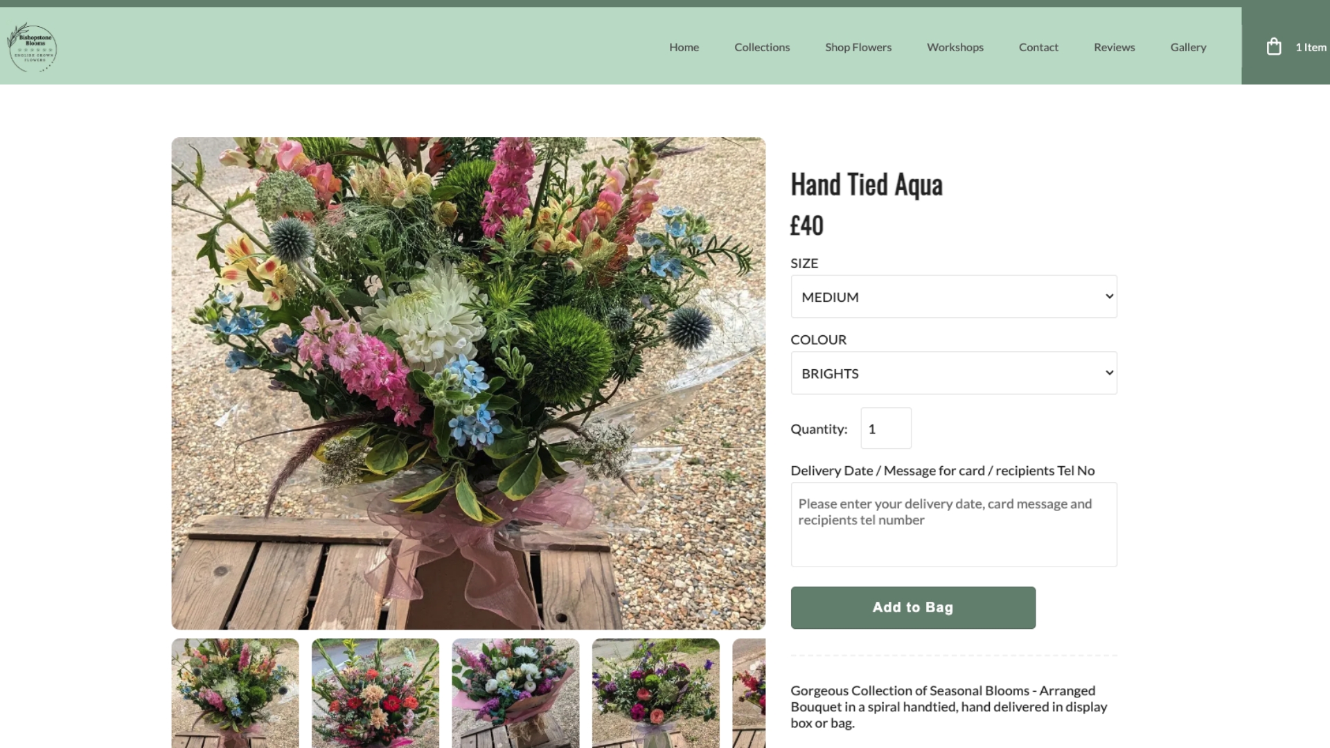 florist website example