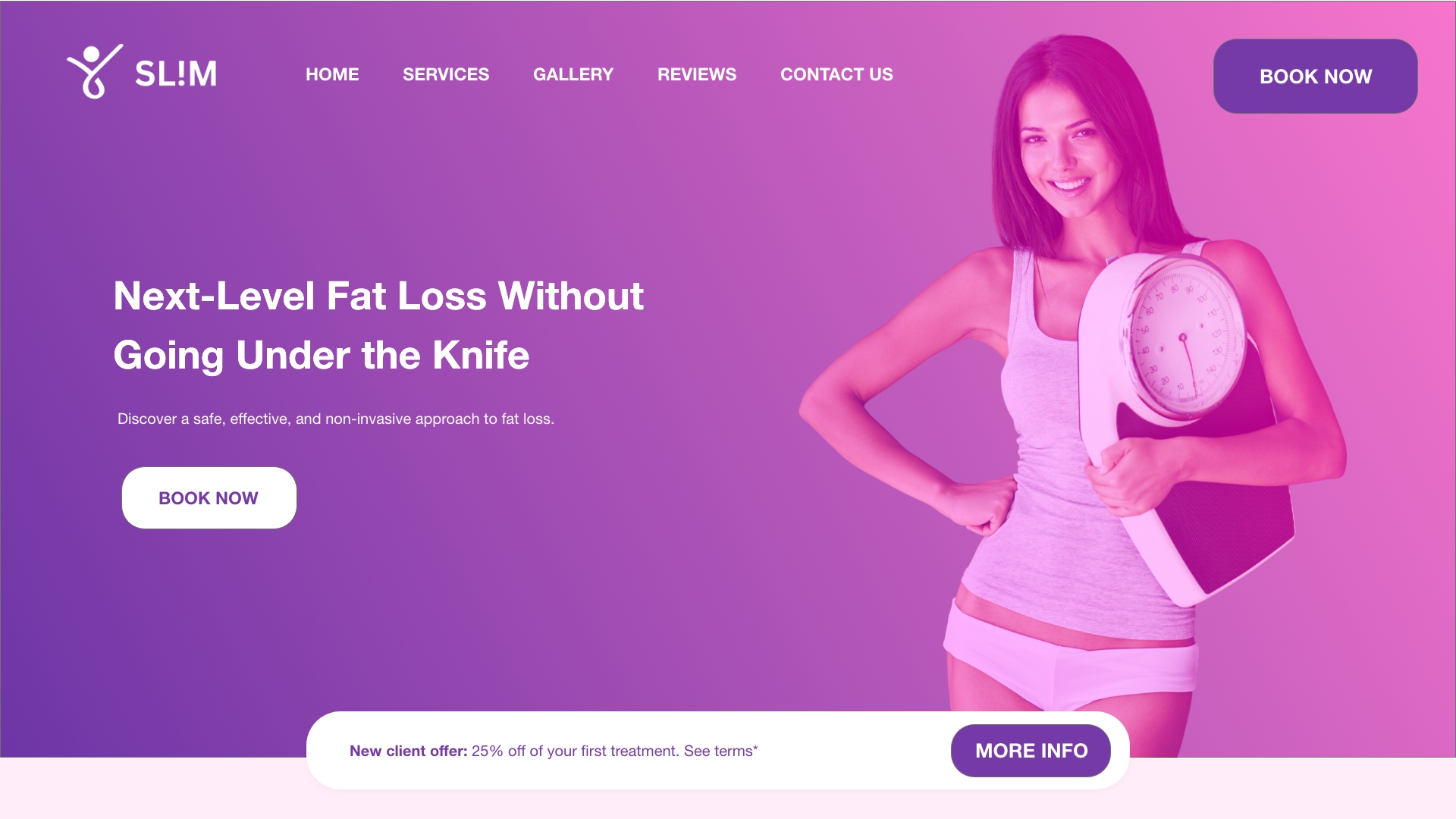 fitness website example